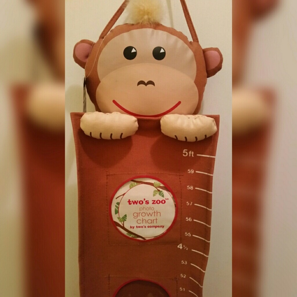 NEW kids Monkey growth chart